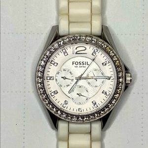 Fossil white women’s watch